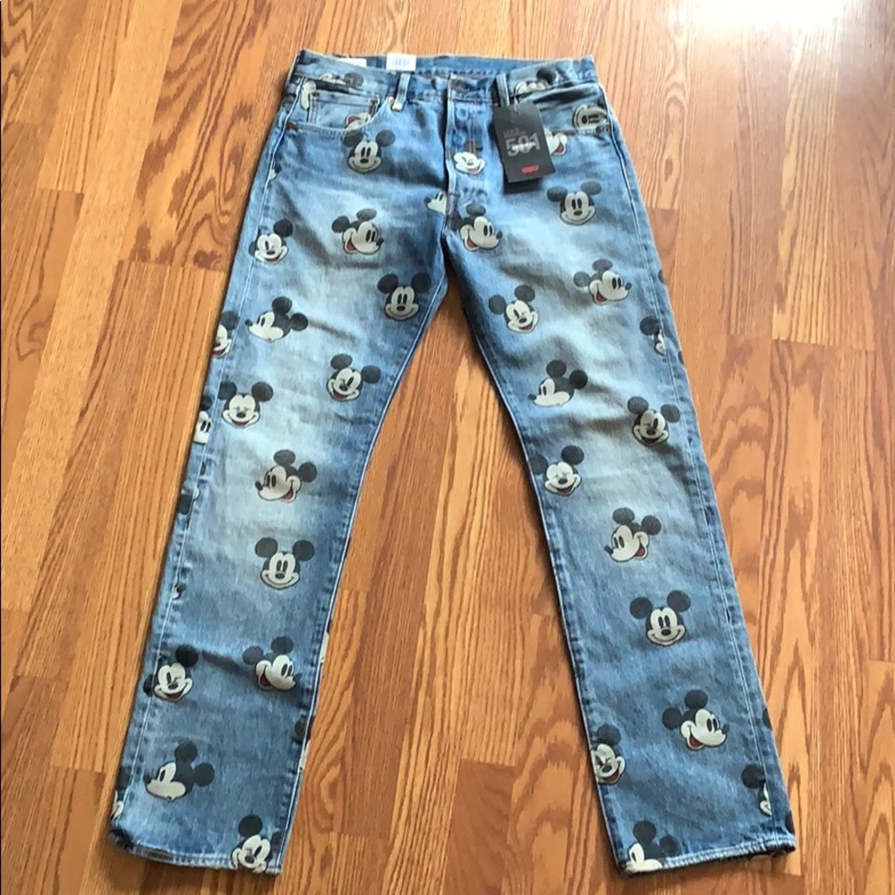 Disney X Levi’s 501 Original Fit Mickey Jeans